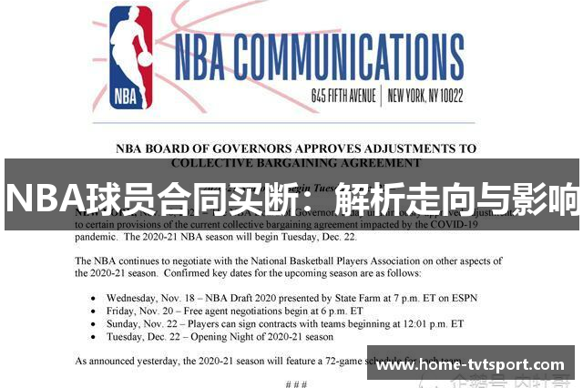 NBA球员合同买断：解析走向与影响